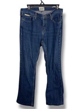 Size 10 30 Actual Inseam Schmidt Workwear Blue Denim Jeans  Bootcut Western
